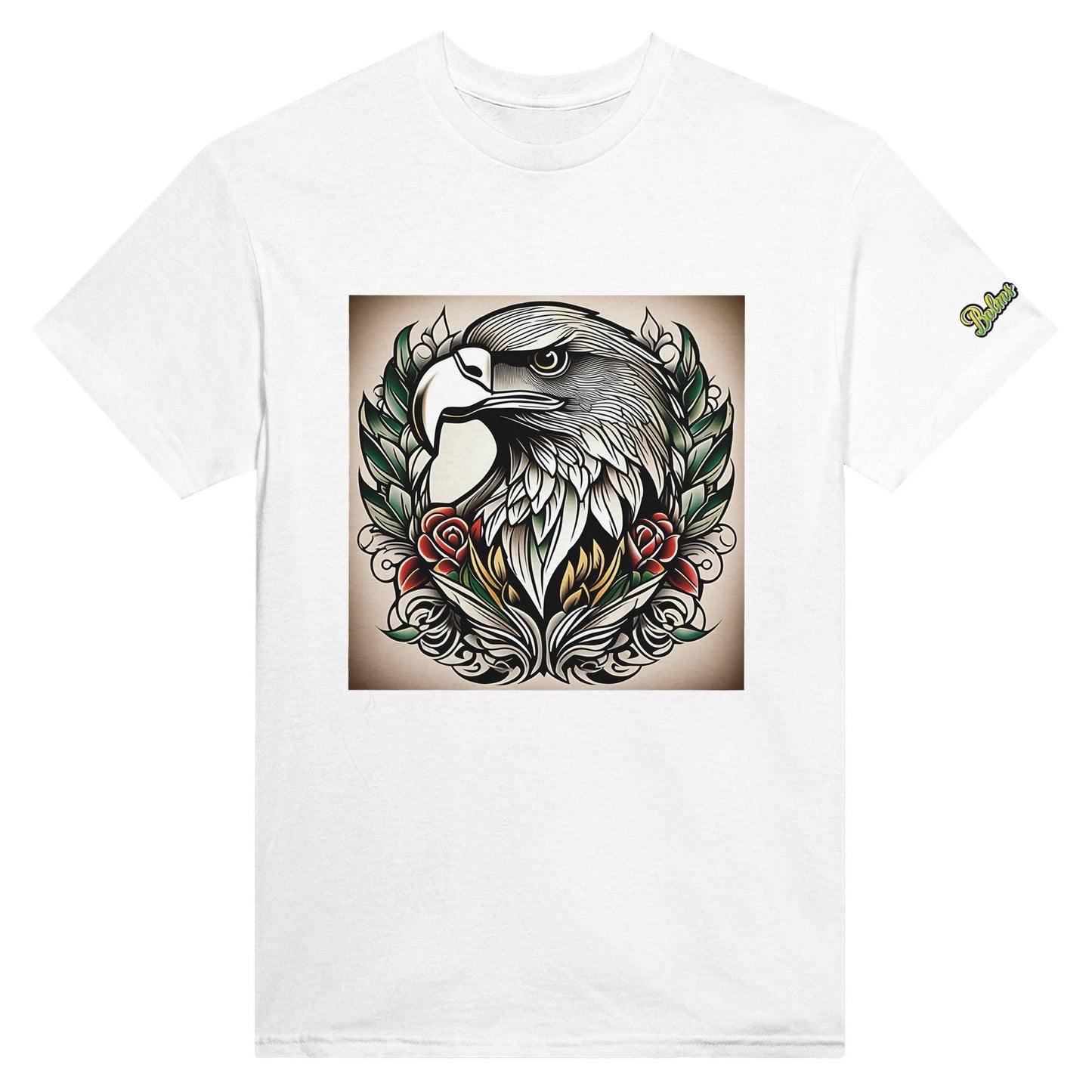 Eagle; Heavyweight Unisex Crewneck T-shirt - Balms Away LLC