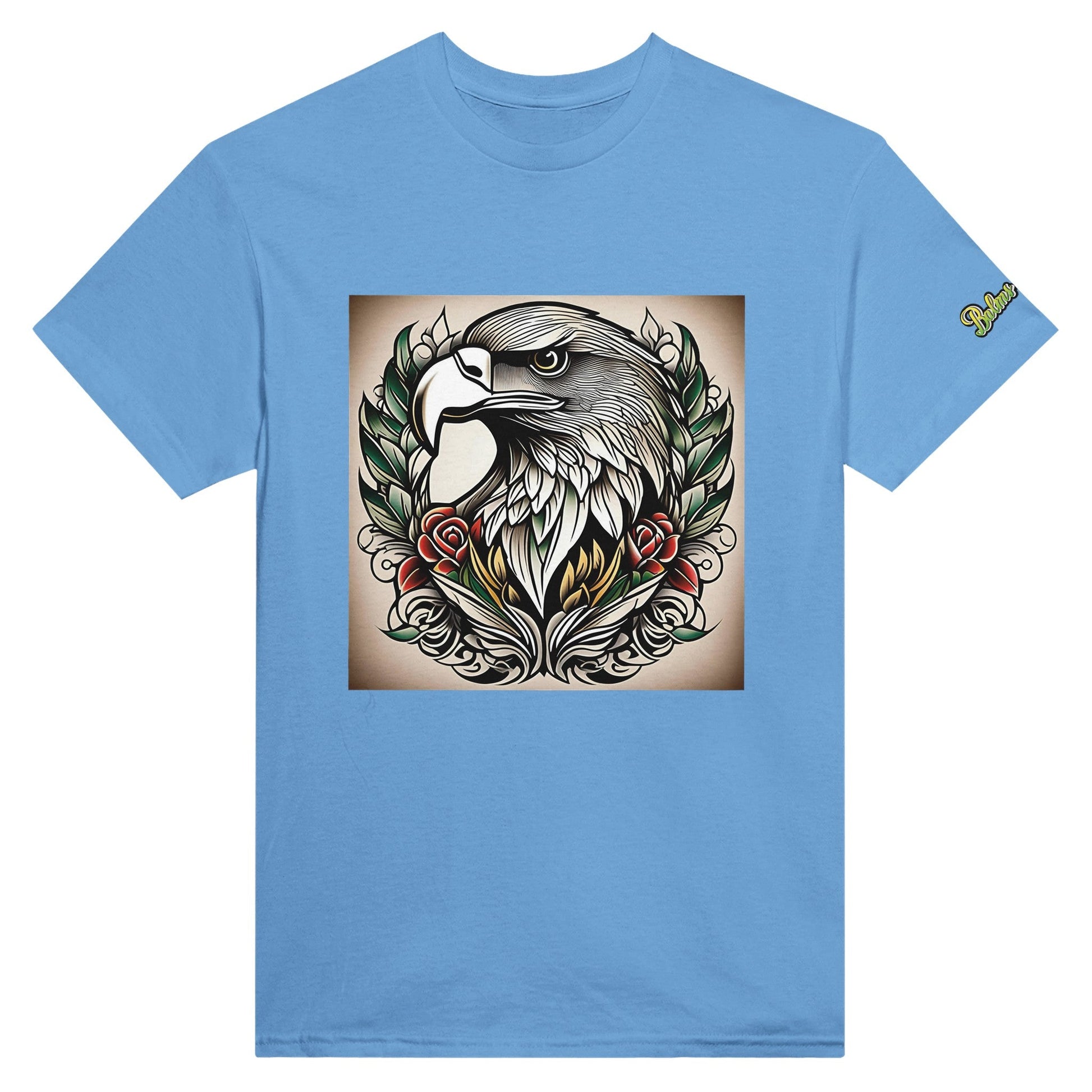 Eagle; Heavyweight Unisex Crewneck T-shirt - Balms Away LLC