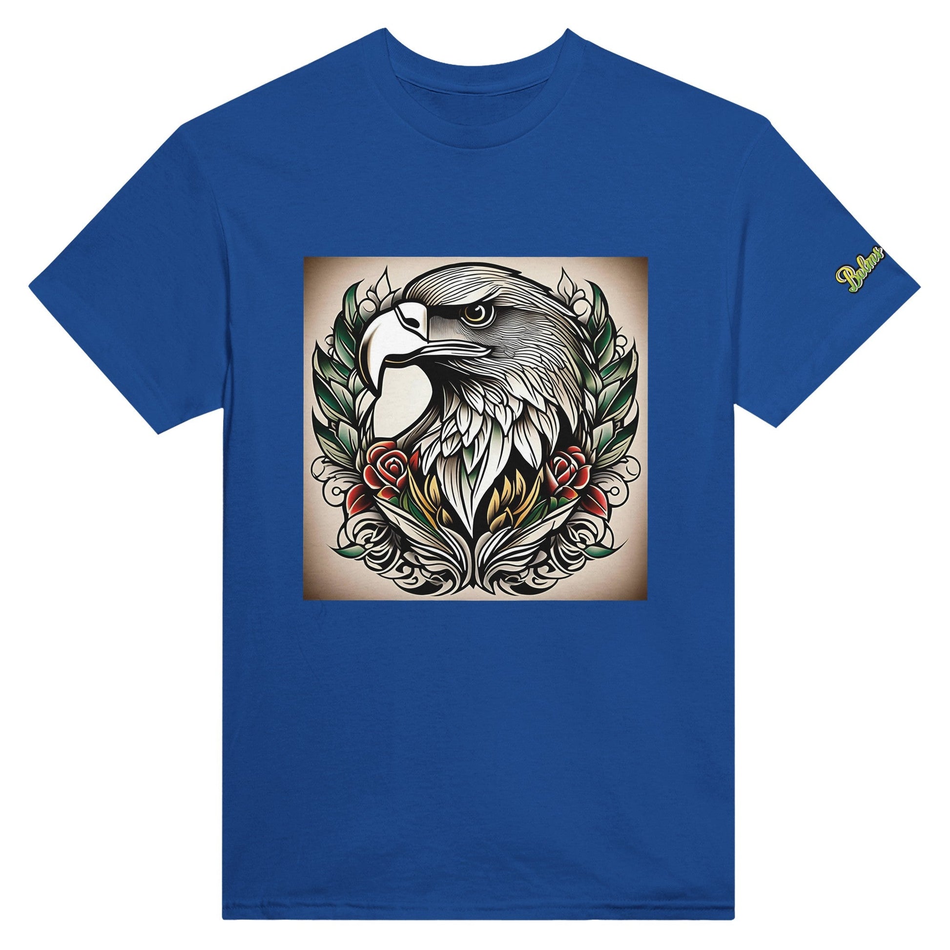 Eagle; Heavyweight Unisex Crewneck T-shirt - Balms Away LLC