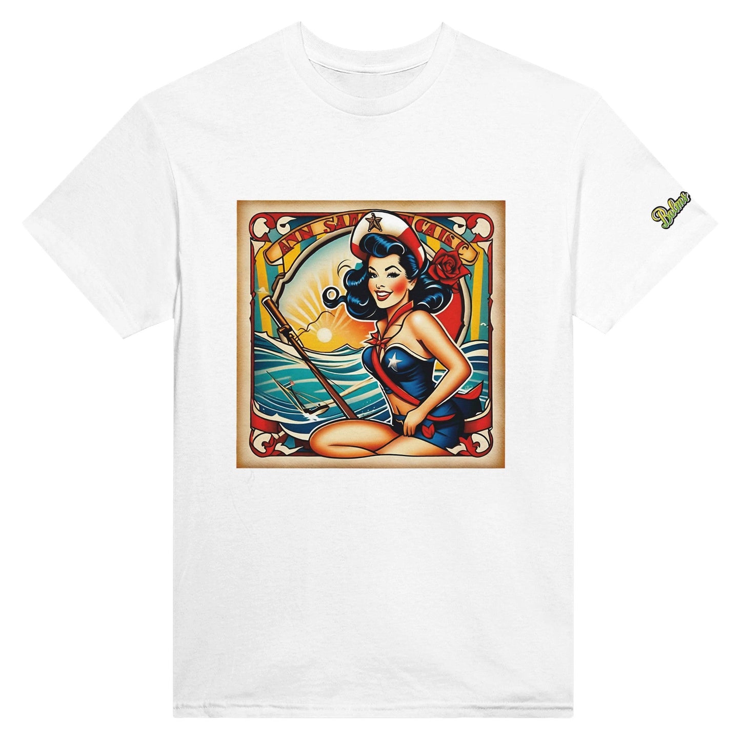 Pinup; Heavyweight Unisex Crewneck T-shirt - Balms Away LLC