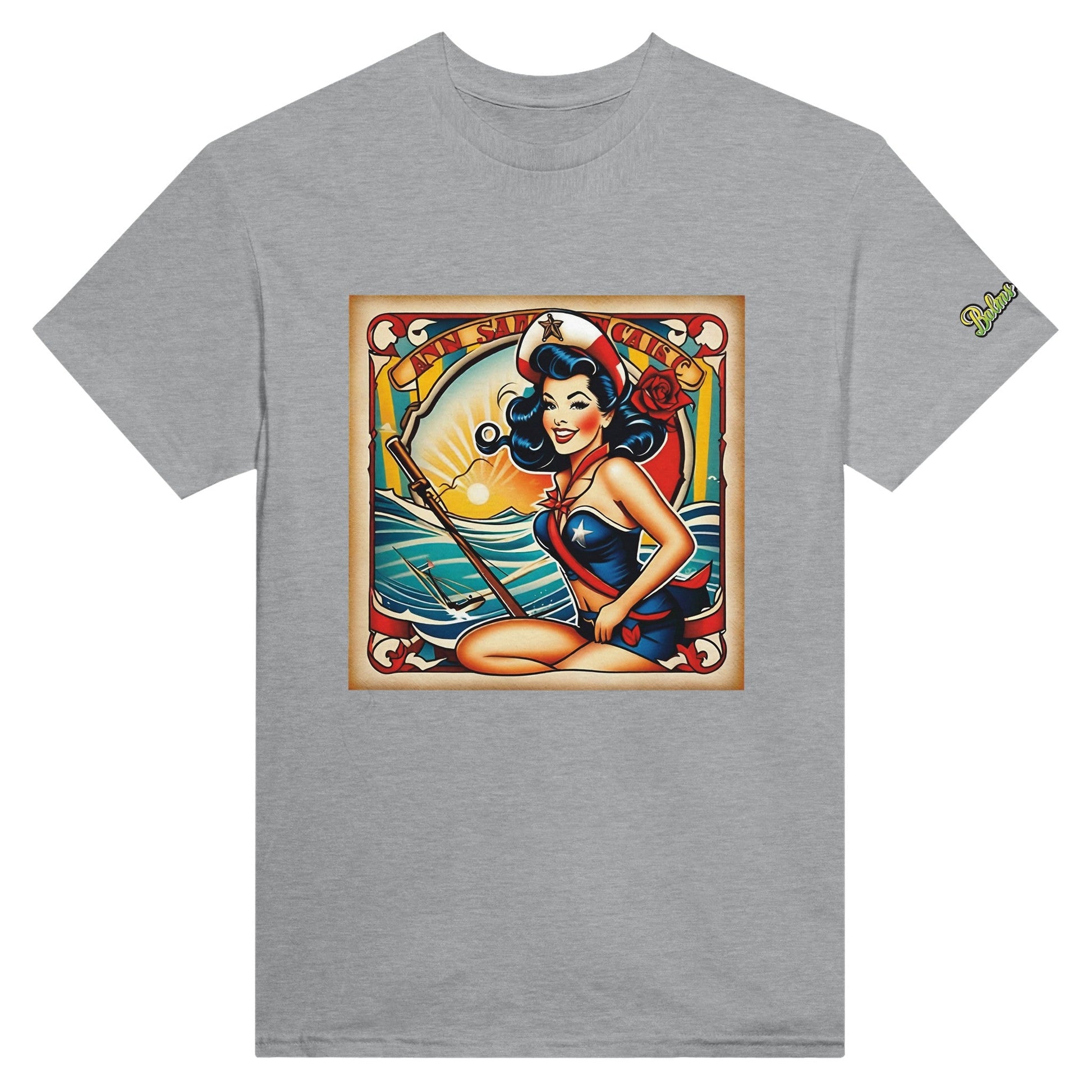 Pinup; Heavyweight Unisex Crewneck T-shirt - Balms Away LLC