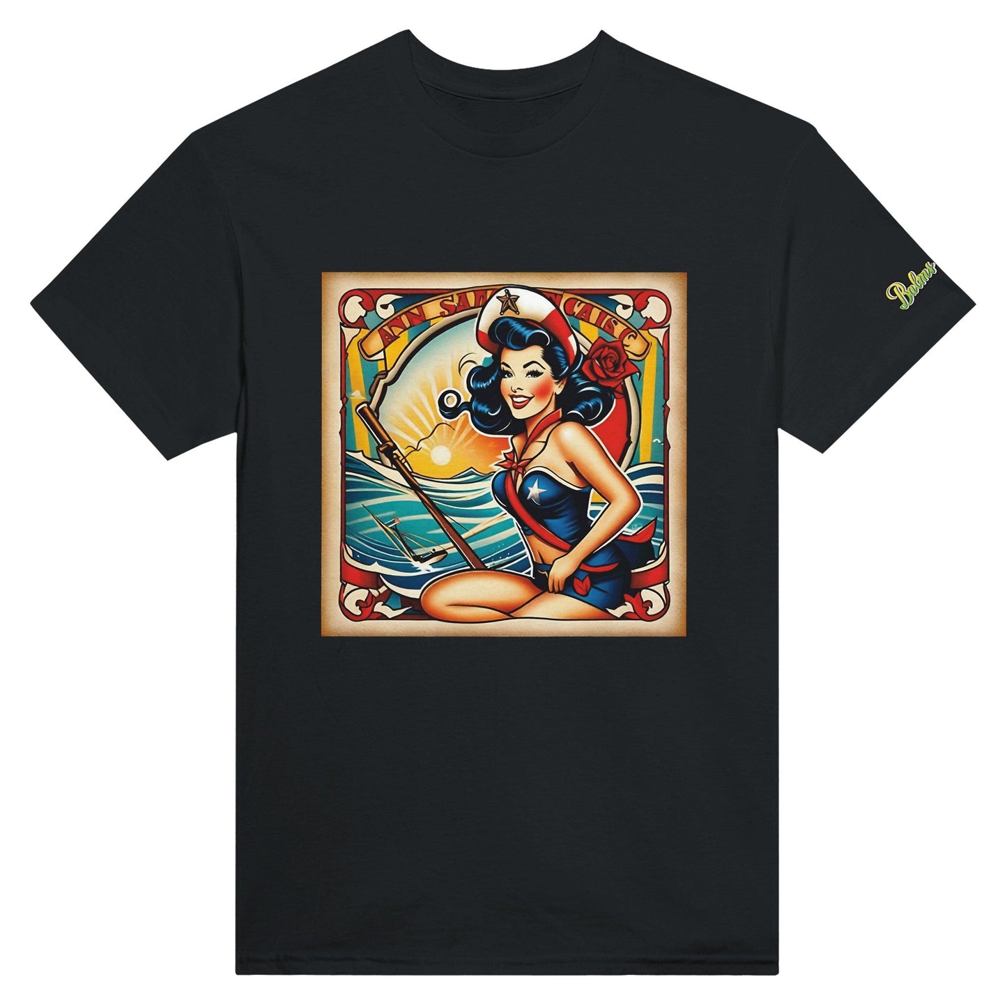 Pinup; Heavyweight Unisex Crewneck T-shirt - Balms Away LLC