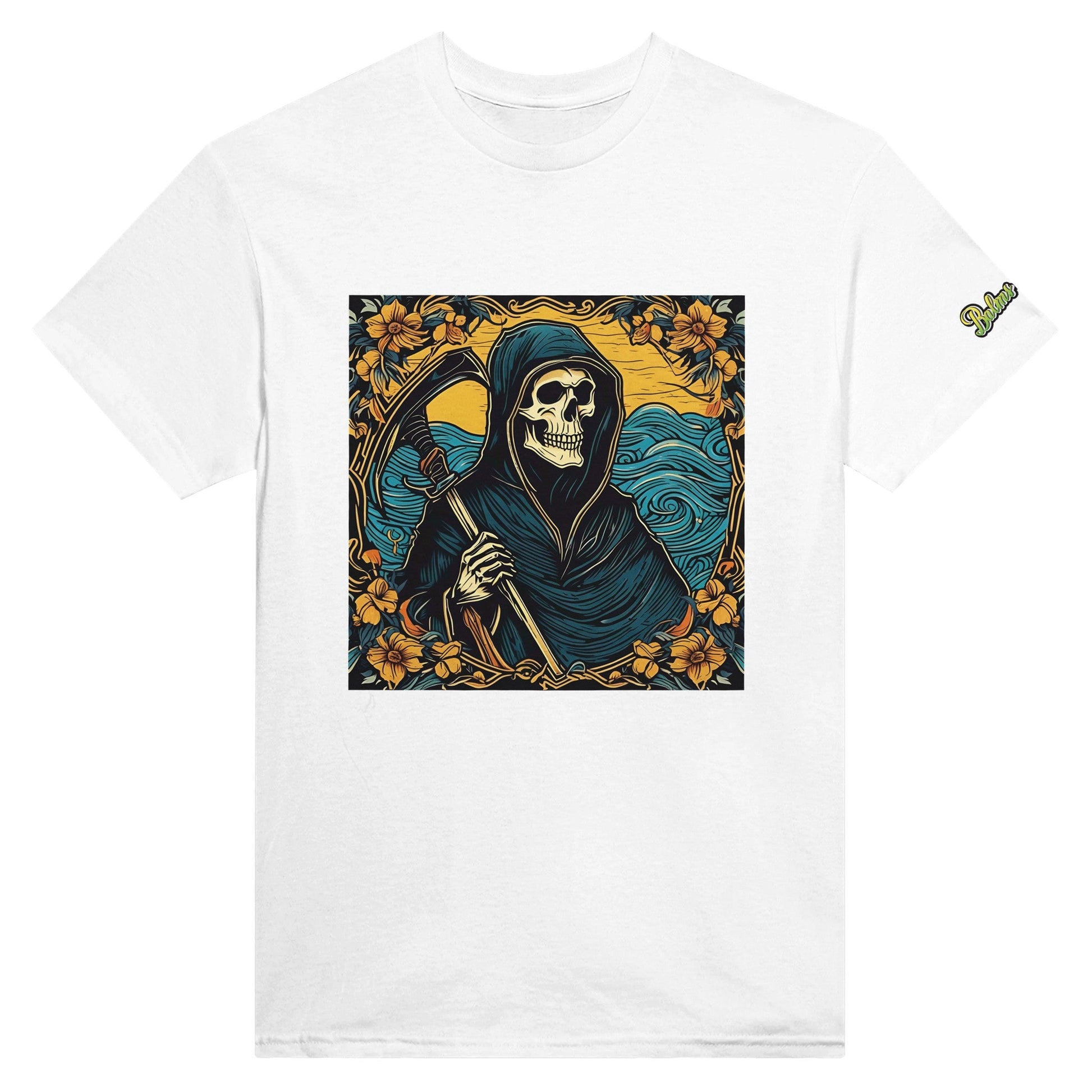 Reaper; Heavyweight Unisex Crewneck T-shirt - Balms Away LLC