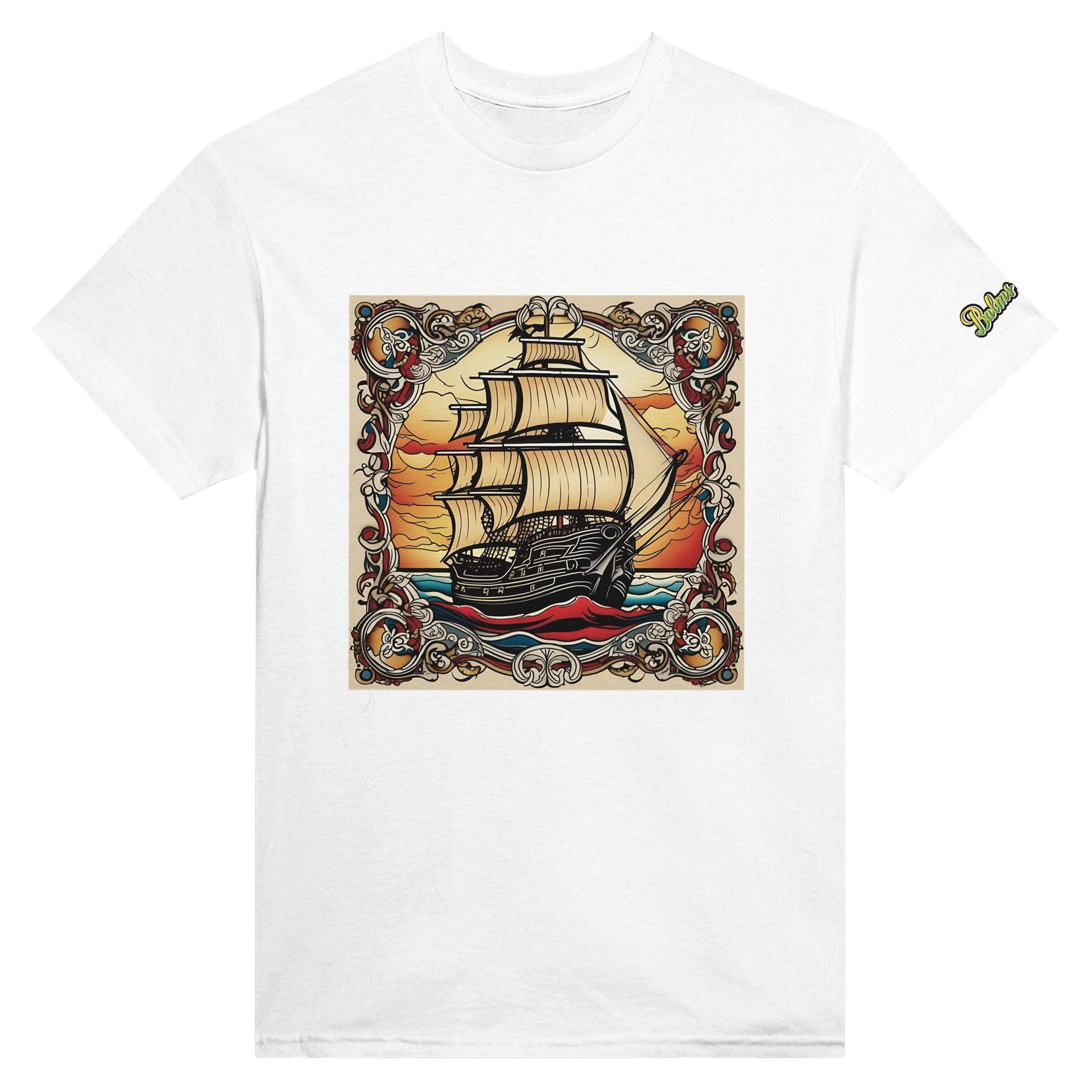 Ship; Heavyweight Unisex Crewneck T-shirt - Balms Away LLC