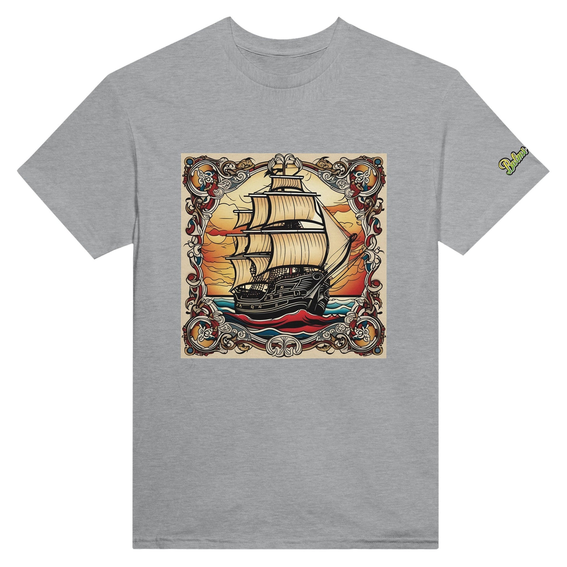 Ship; Heavyweight Unisex Crewneck T-shirt - Balms Away LLC