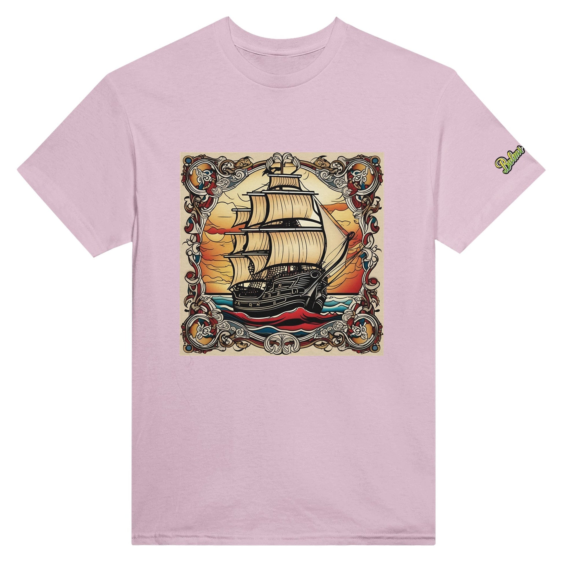 Ship; Heavyweight Unisex Crewneck T-shirt - Balms Away LLC