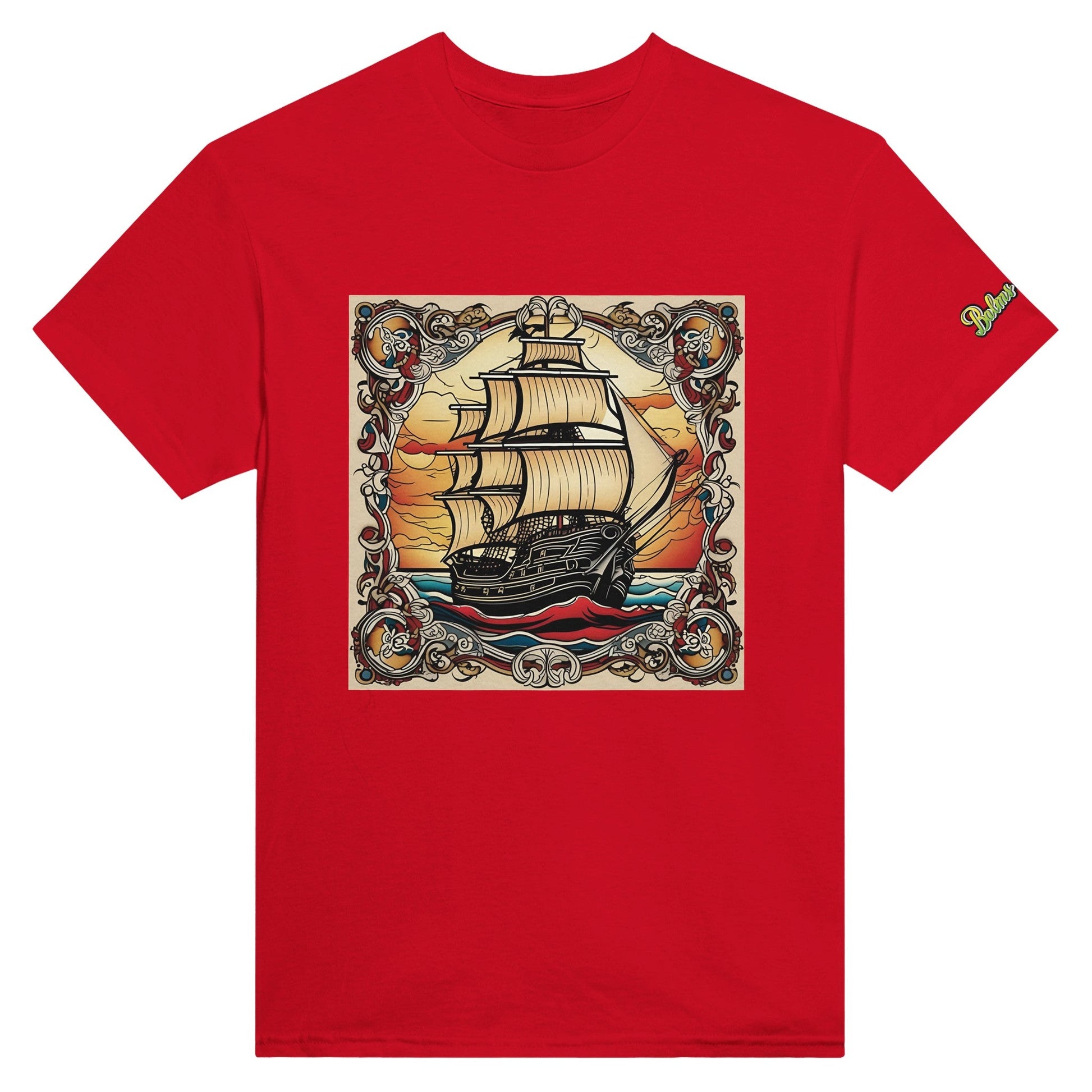 Ship; Heavyweight Unisex Crewneck T-shirt - Balms Away LLC