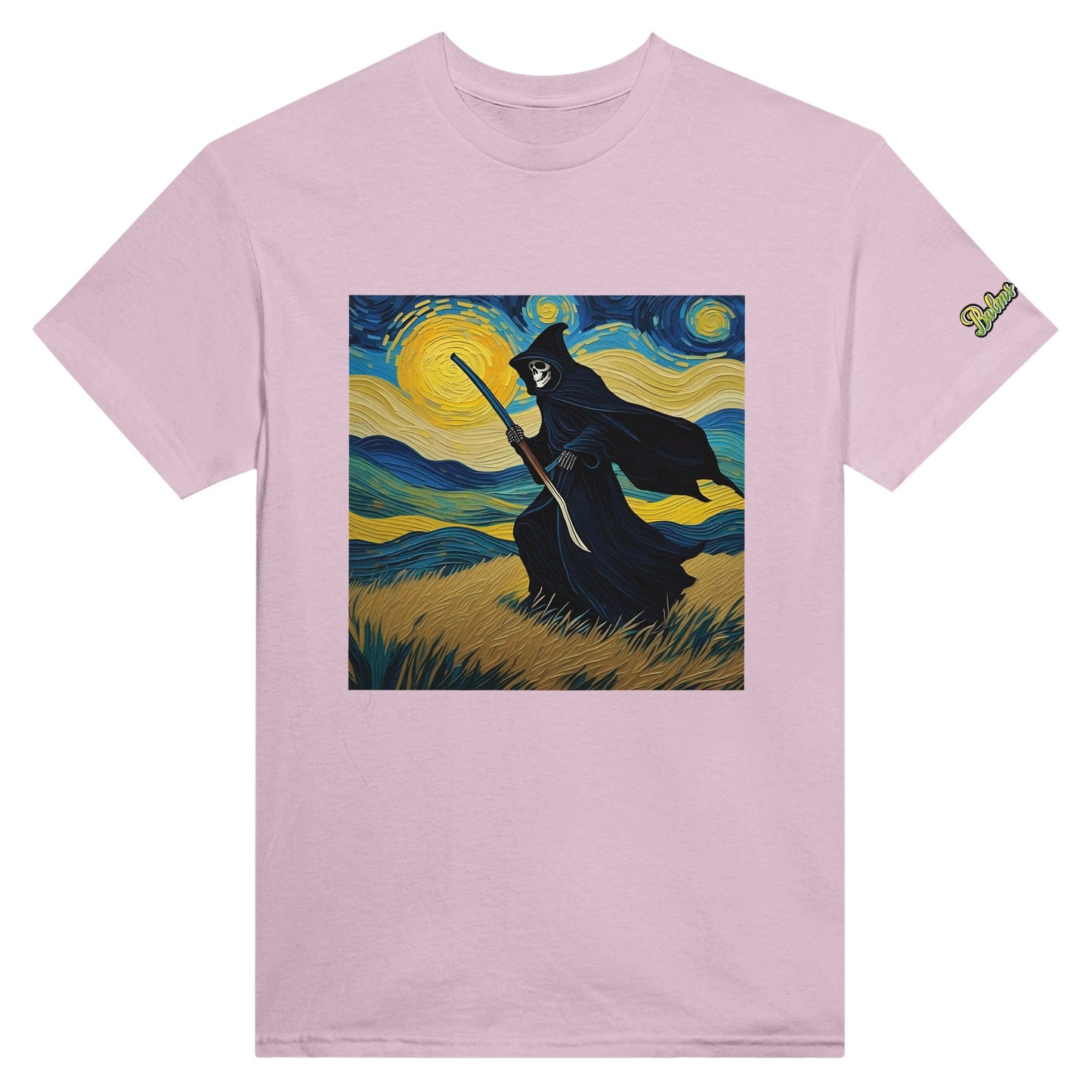 Van Gogh Reaper; Heavyweight Unisex Crewneck T-shirt - Balms Away LLC