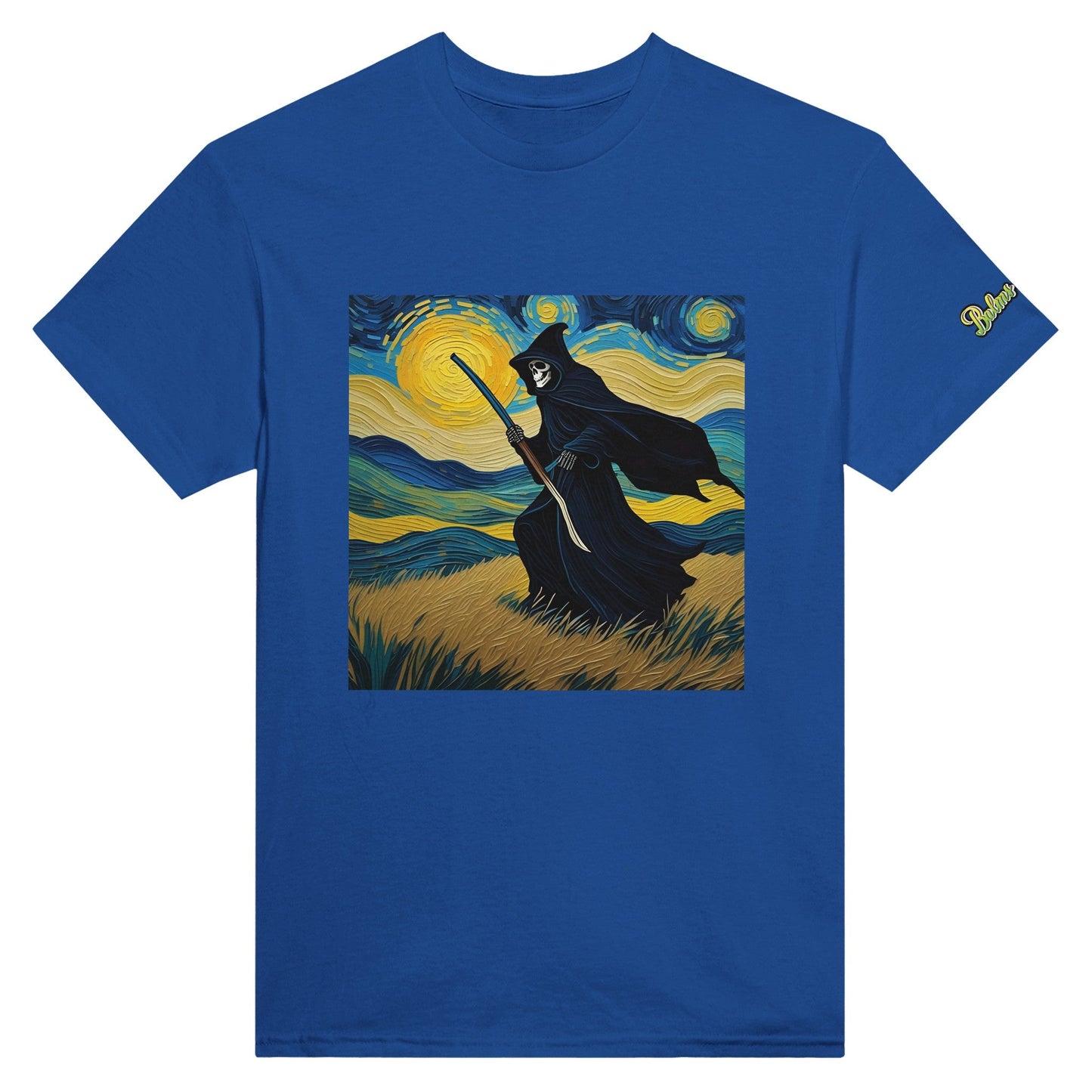 Van Gogh Reaper; Heavyweight Unisex Crewneck T-shirt - Balms Away LLC