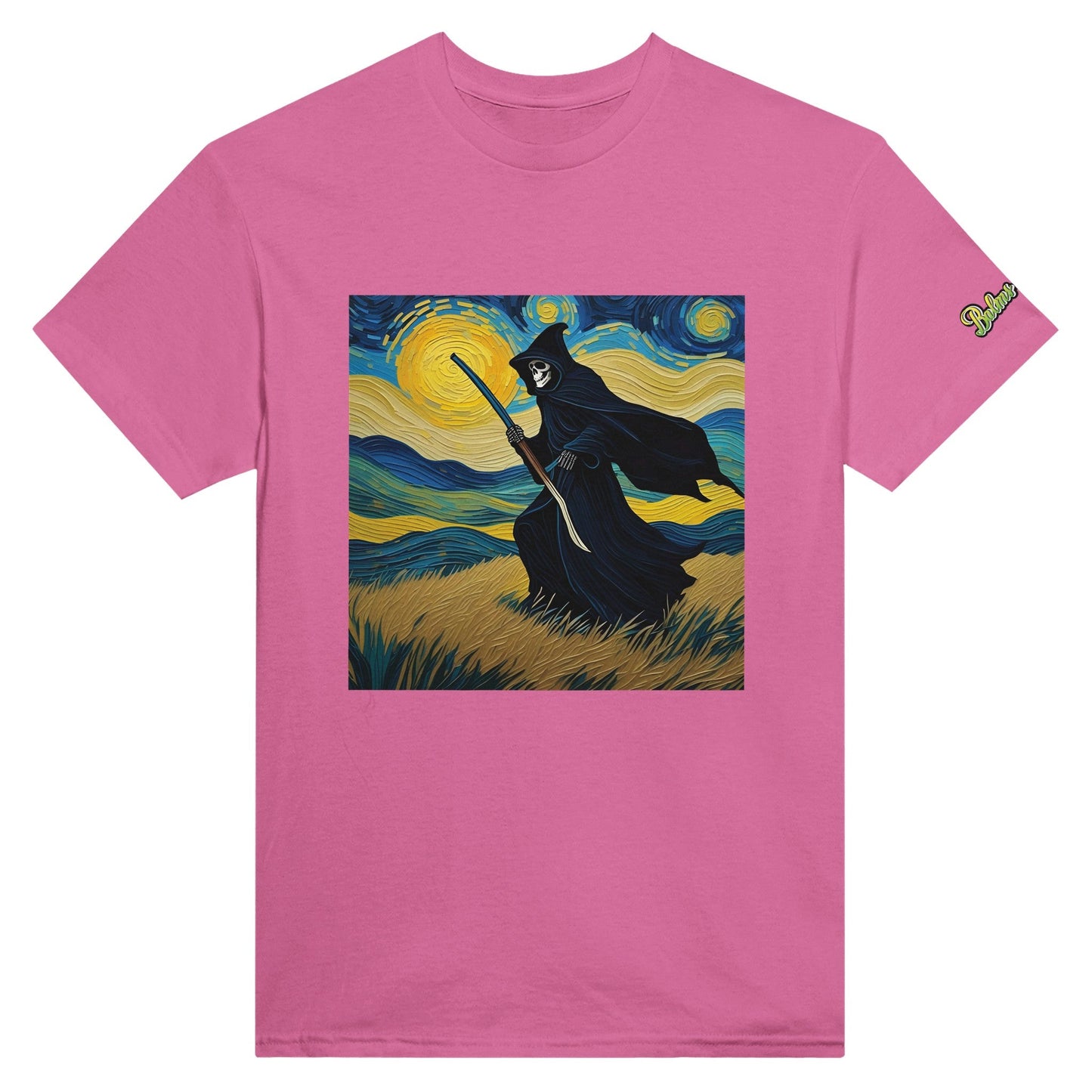 Van Gogh Reaper; Heavyweight Unisex Crewneck T-shirt - Balms Away LLC